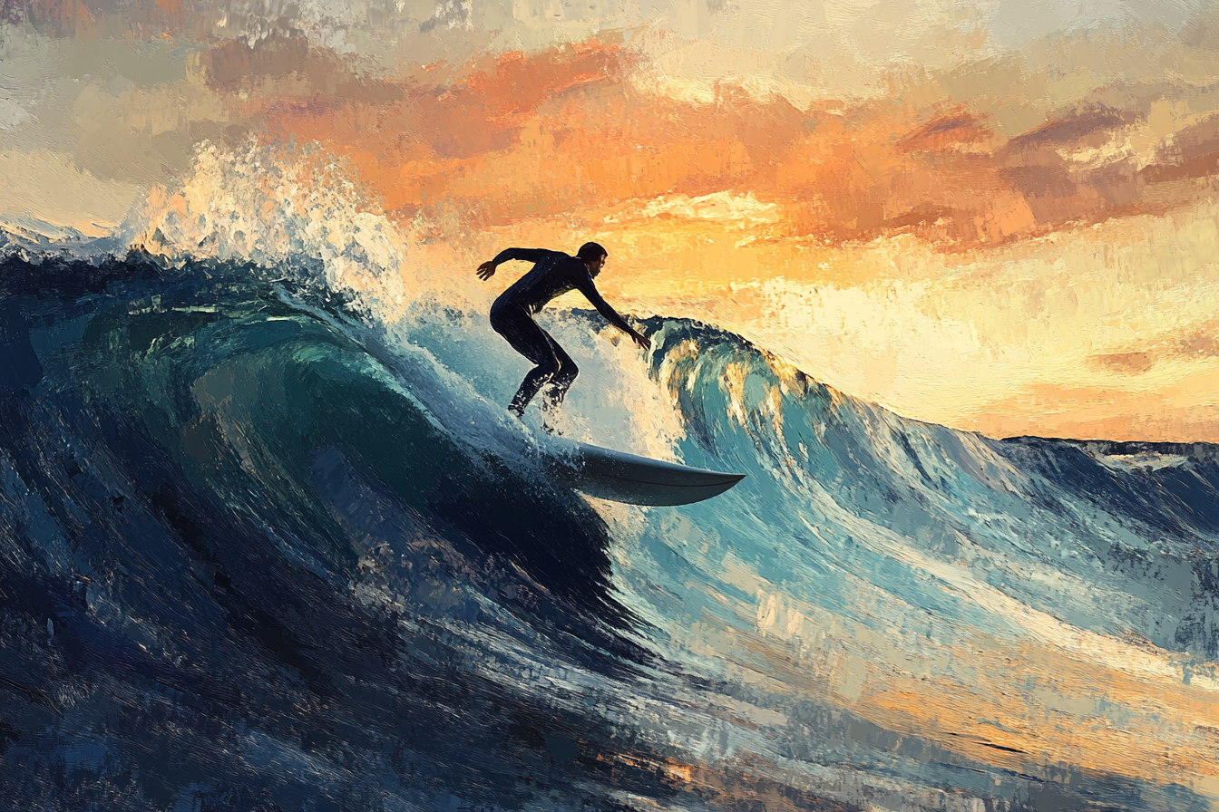 Twilight Surf Canvas