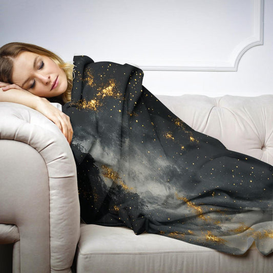 Golden Stars on Shadowed Blanket