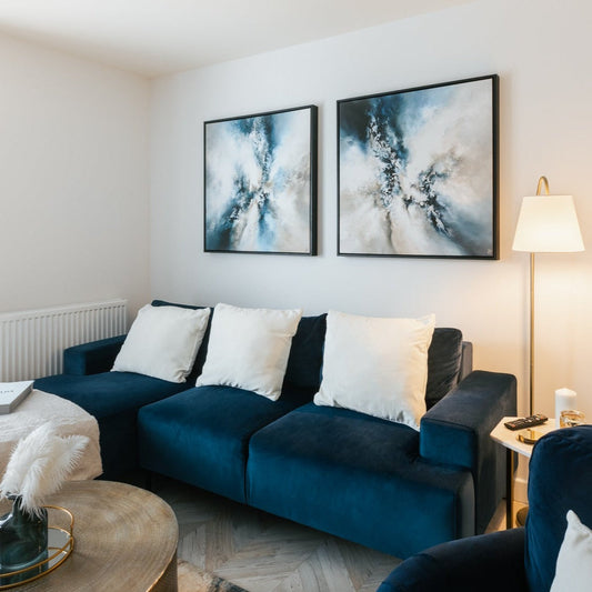 Unbound II Square Framed Printed Canvas