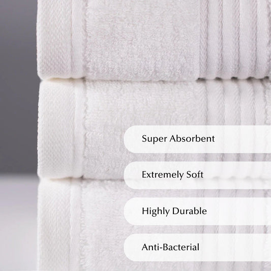 Luxury Bamboo Towel in White