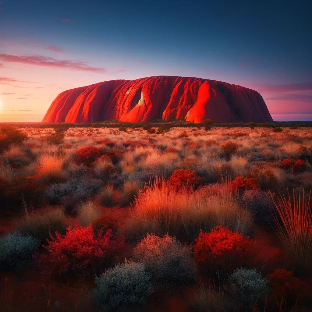 Uluru Sunset Canvas