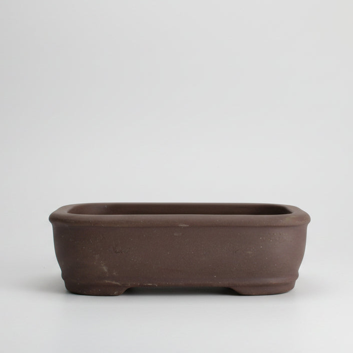 Unglazed Bonsai Pot Rectangle | 26cm x 20cm x 7cm | YB1126