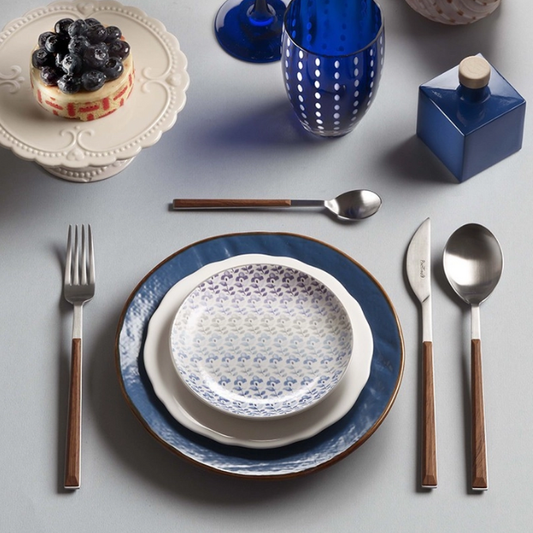 Pintinox Sushi Mahogany Cutlery Set - 24 Piece