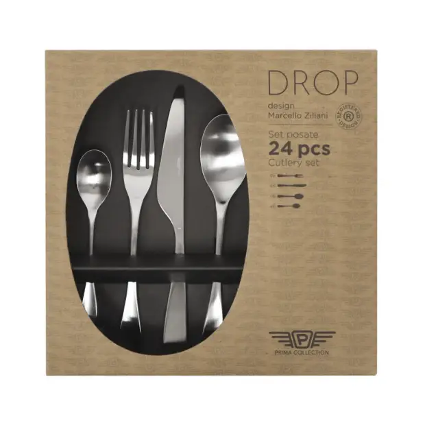 Pintinox Drop Steel Cutlery Set - 24 Piece