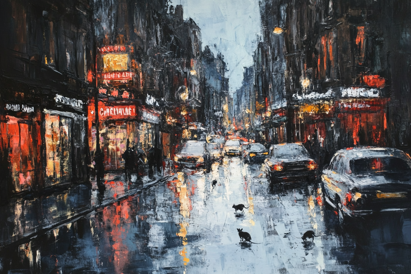 Urban Rat Race Canvas