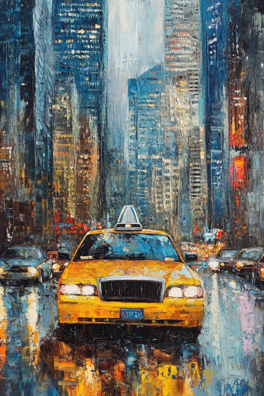 Urban Taxi Canvas