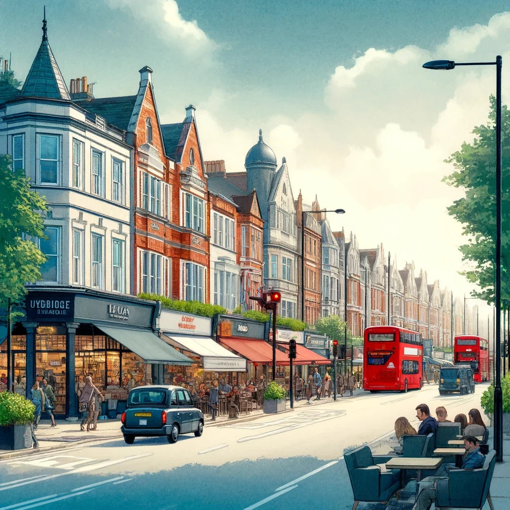 Uxbridge Road Ealing Canvas