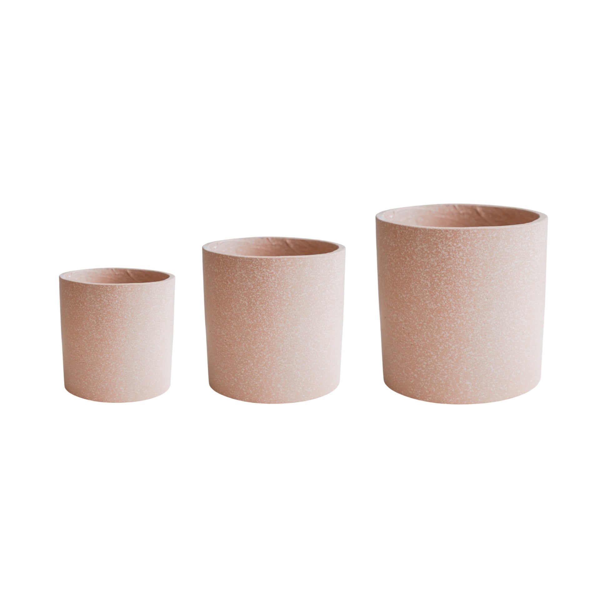 TheFoalyard Ivyline Valetta Blush Terrazzo Planters - Set of 3