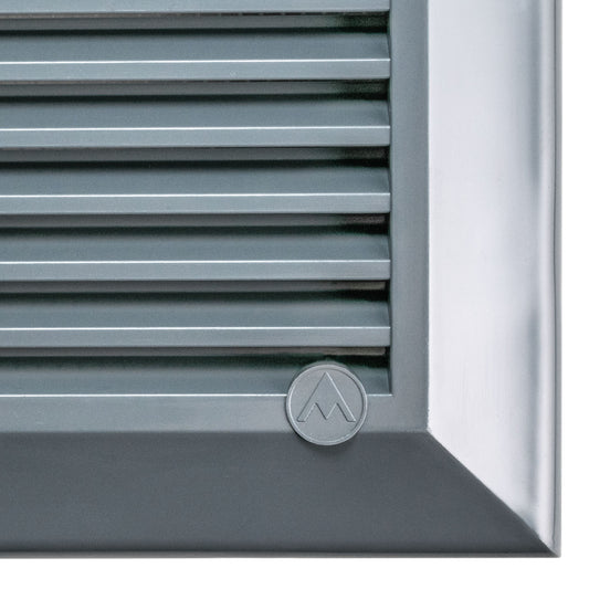 Louvre Vent Graphite Duo Smart 135G 135mm With Fly Mesh