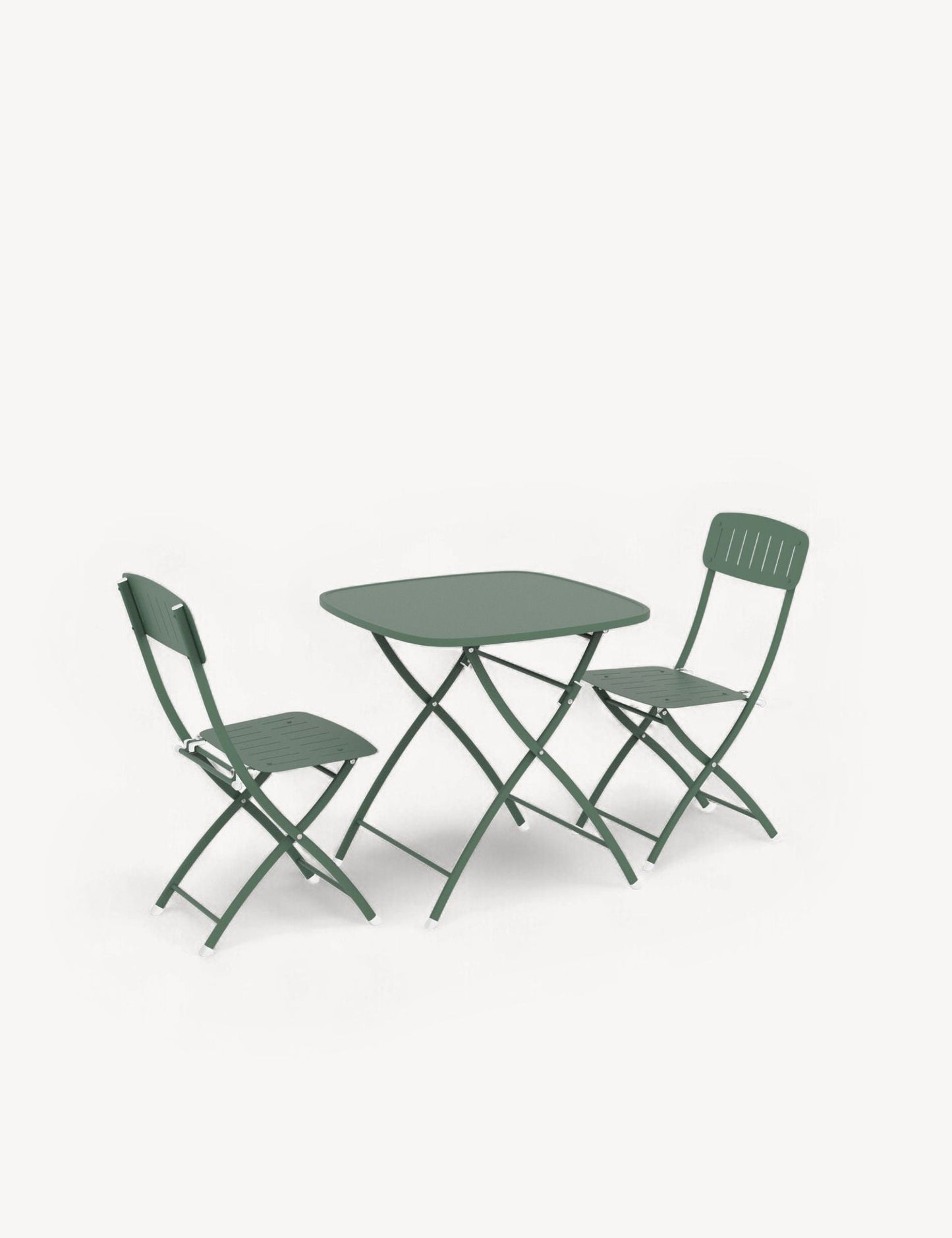 Venice 2 Seater Folding Bistro Set in Moss