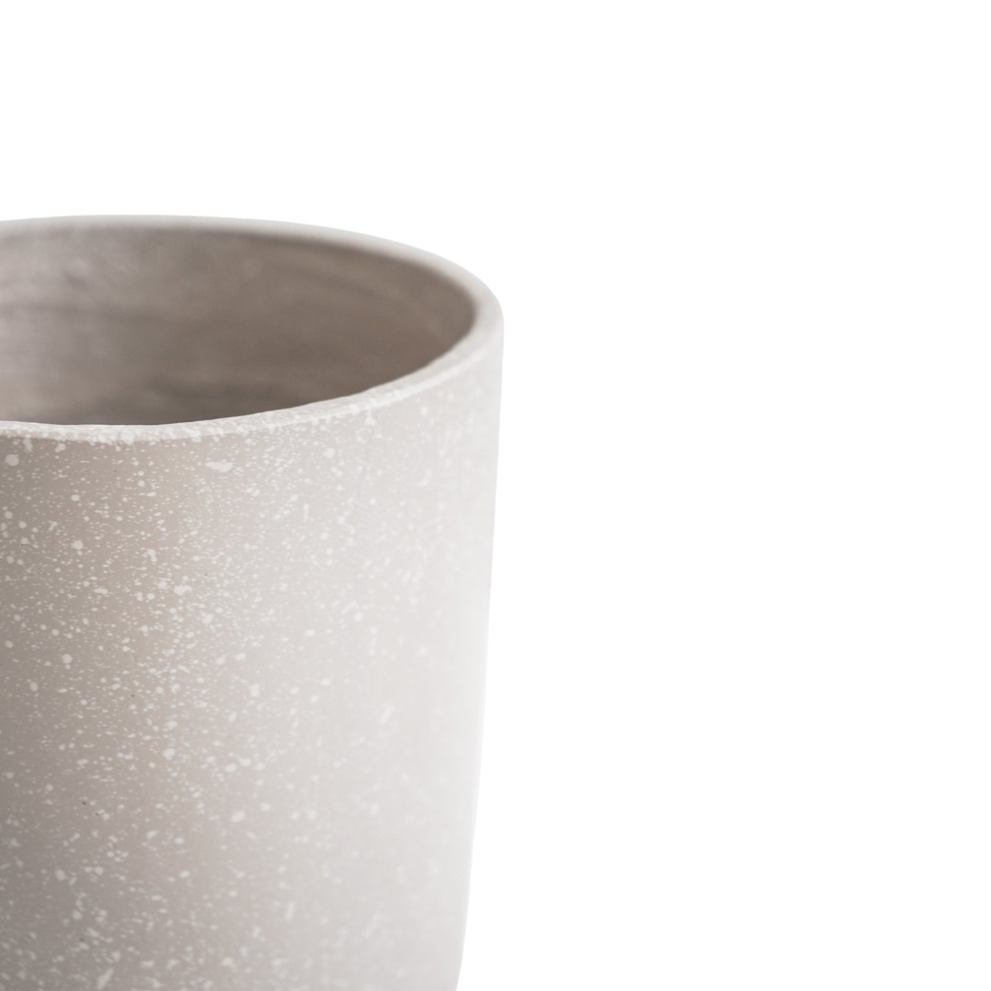 TheFoalyard Ivyline Valetta Ivory Terrazzo Planters - Set of 3