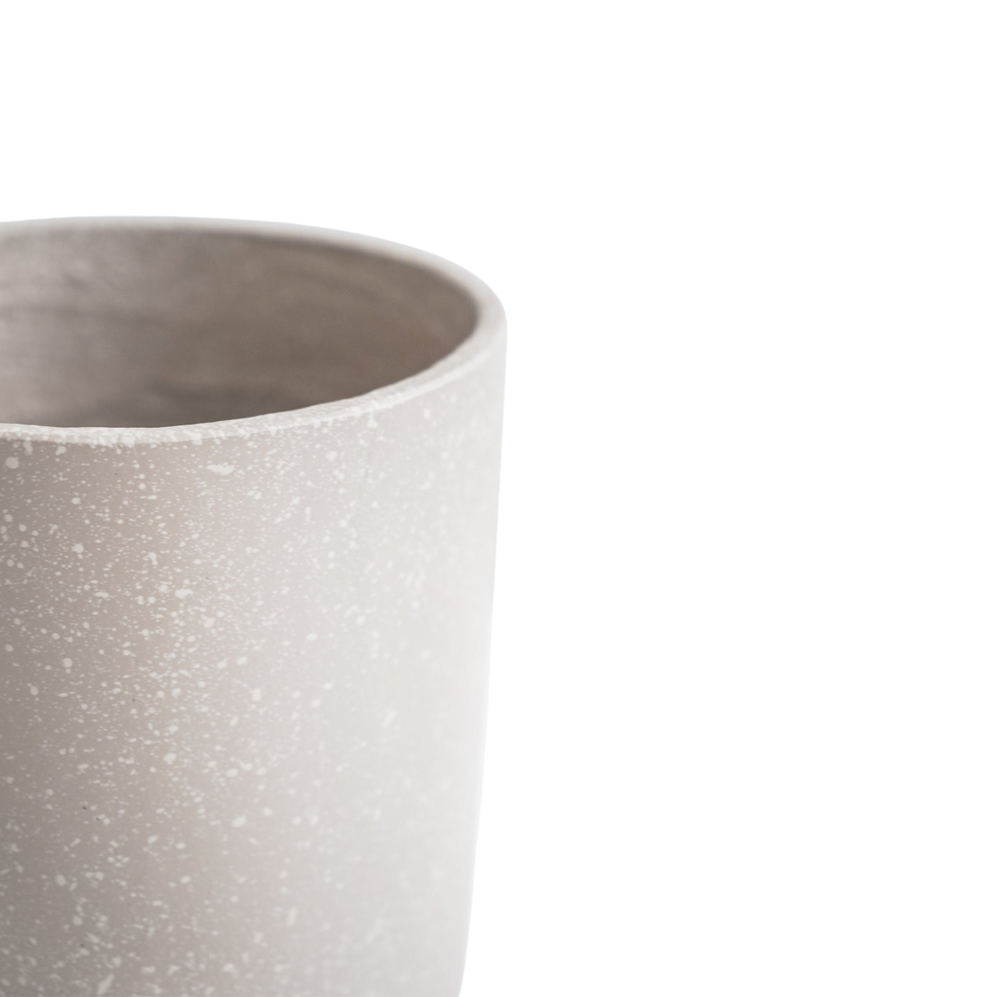 TheFoalyard Ivyline Valetta Ivory Terrazzo Planters - Set of 3