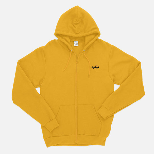VO Embroidered Zip Up Hoodie (Unisex)