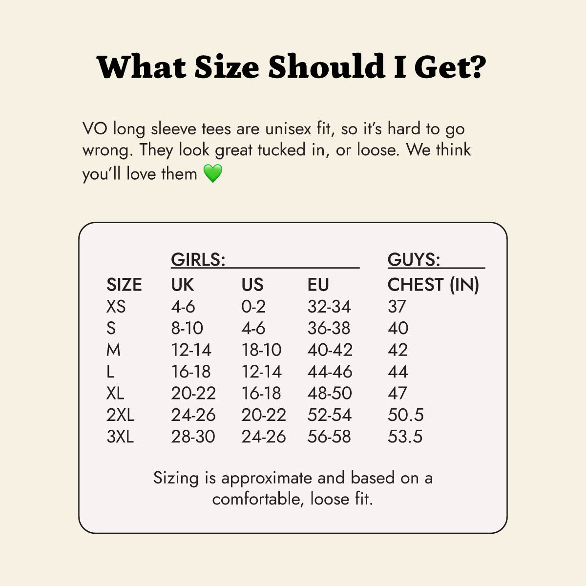 VO Elements Long Sleeve T-Shirt (Unisex)