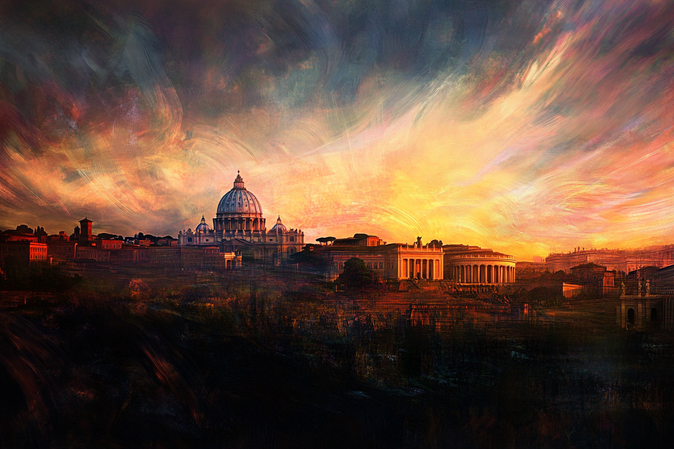 Vatican Sunrise Blanket