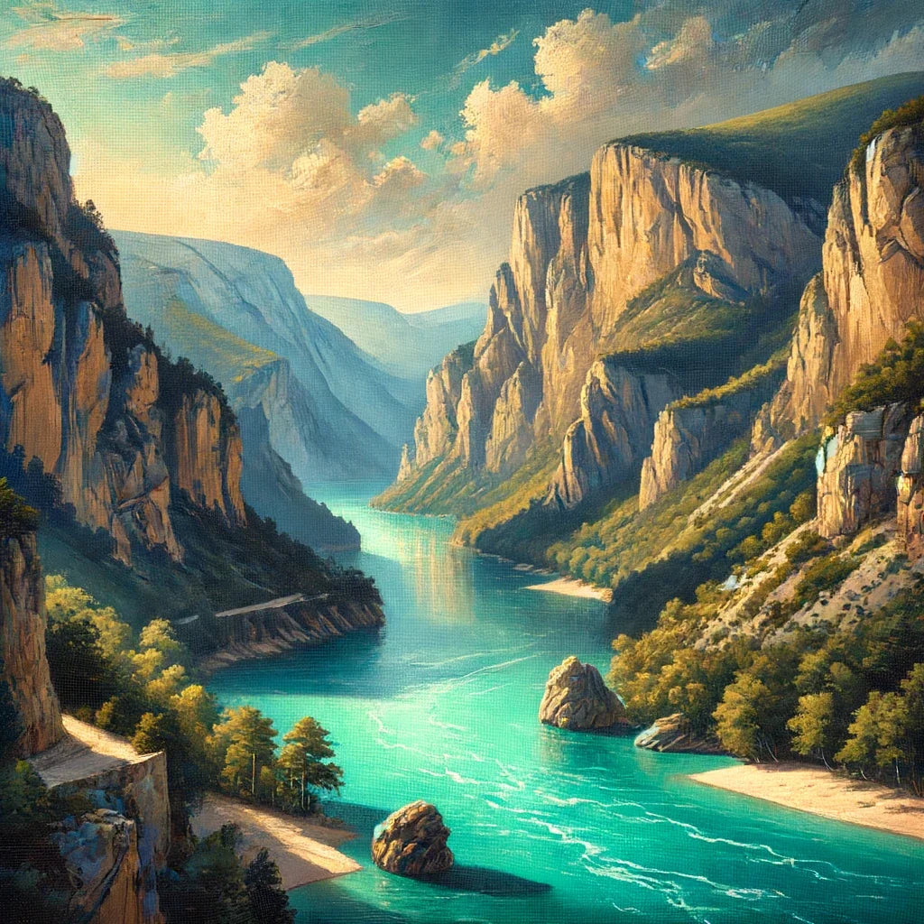 Verdon Gorge Grandeur Canvas