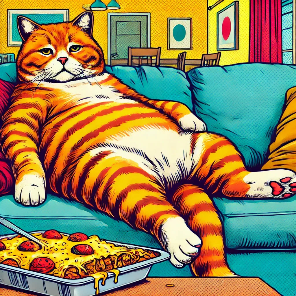 Vibrant Feline Pop Canvas