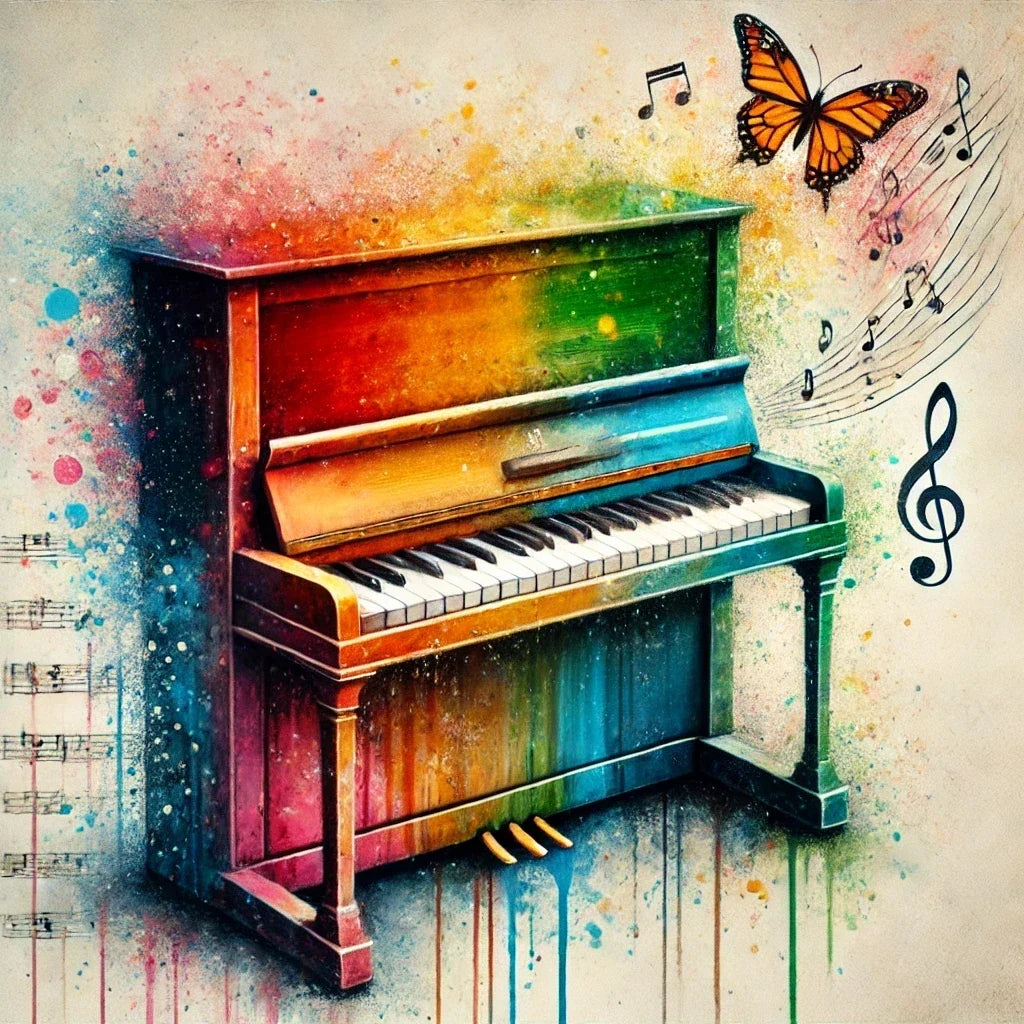 Vibrant Musical Symphony Canvas