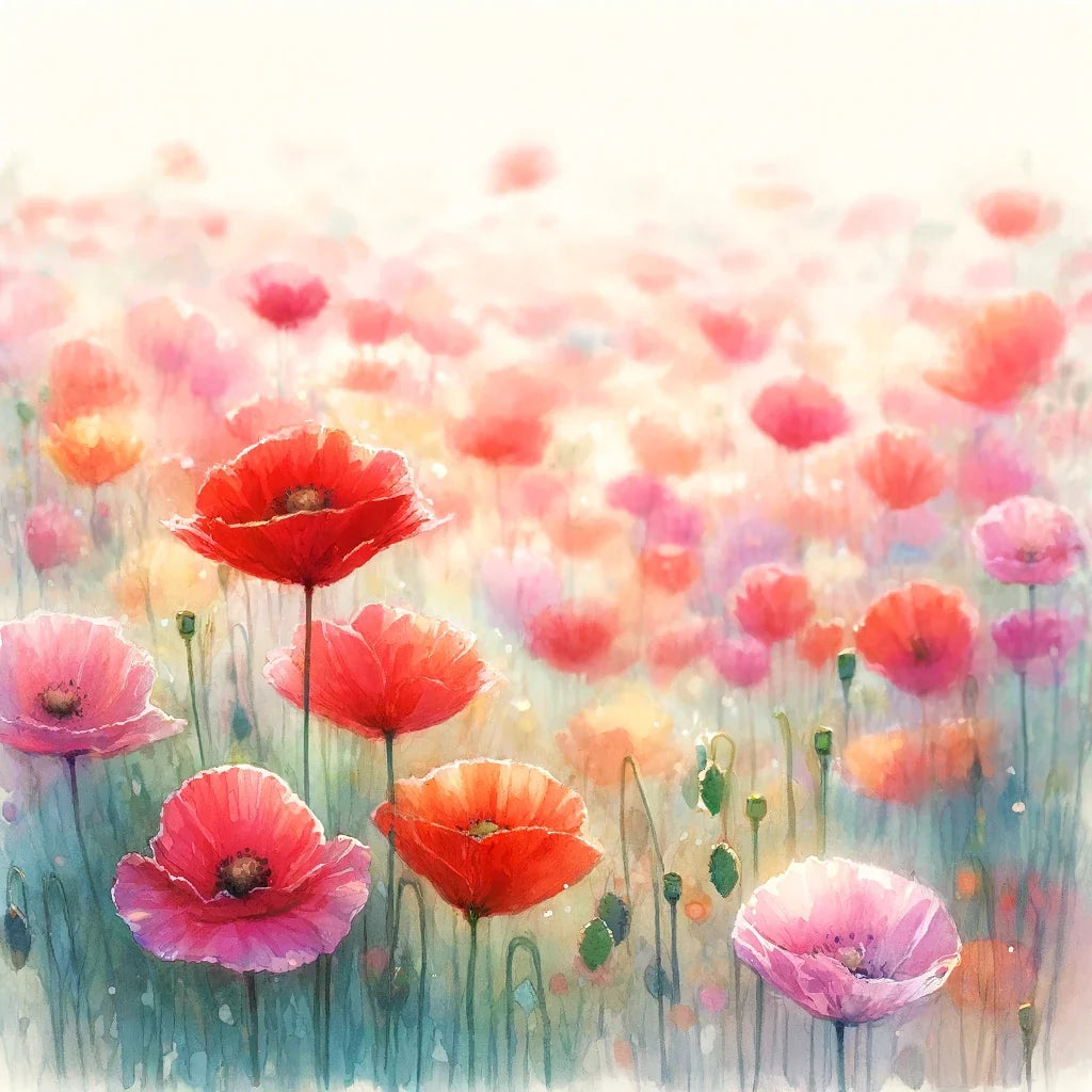 Vibrant Poppies Canvas