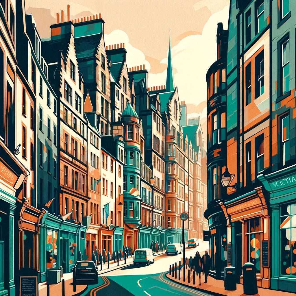 Edinburgh Victoria Street Harmony Canvas