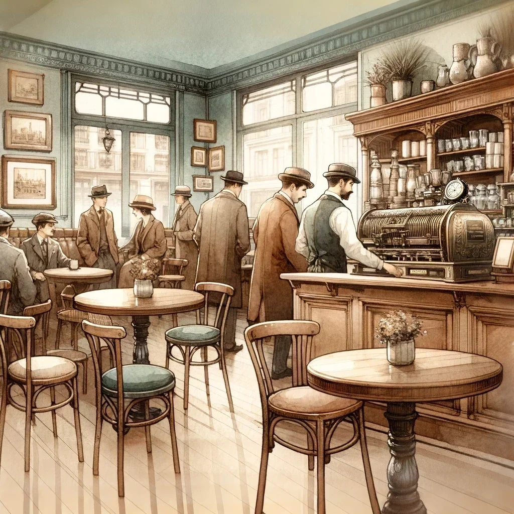 Vintage Café Charm Canvas