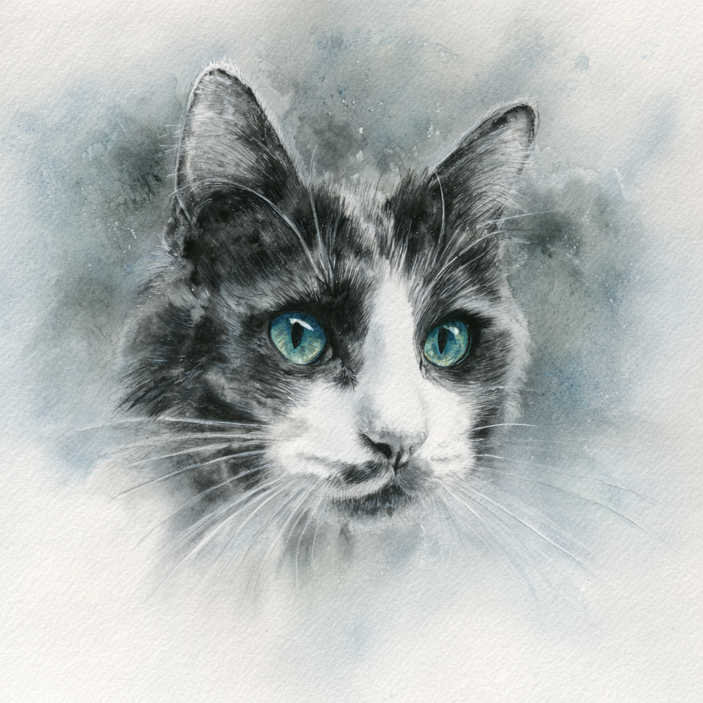 Vivid Eyes Cat Canvas