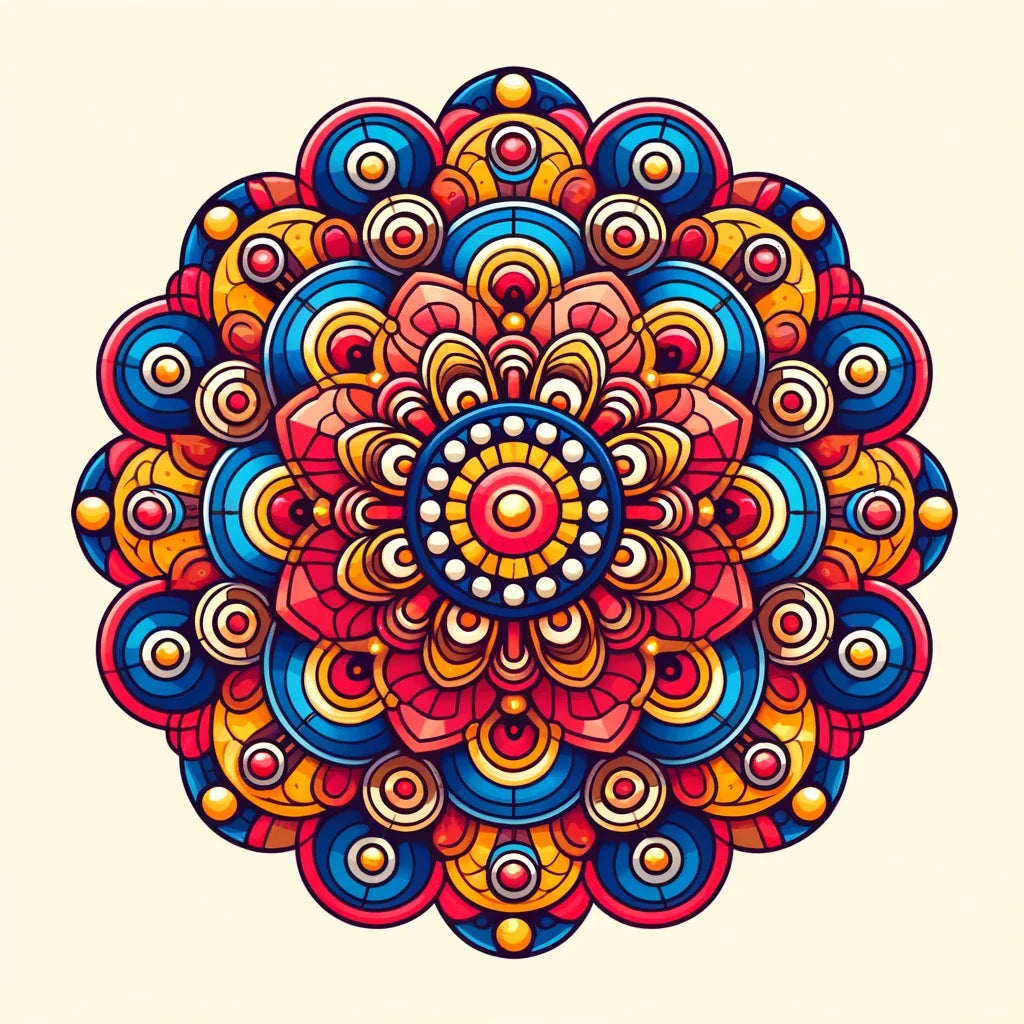 Vivid Symmetry Canvas