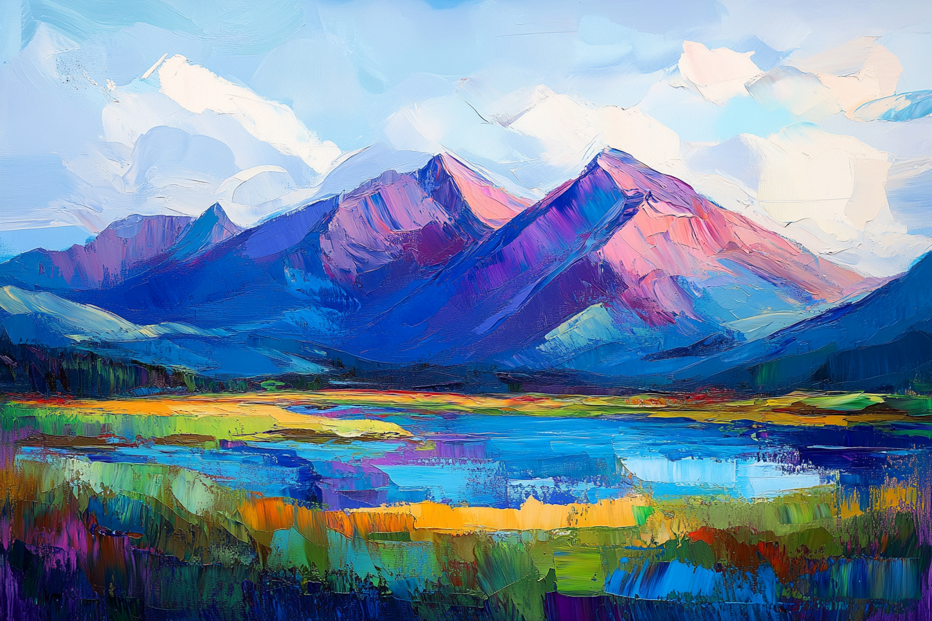 Vivid Terrain Canvas