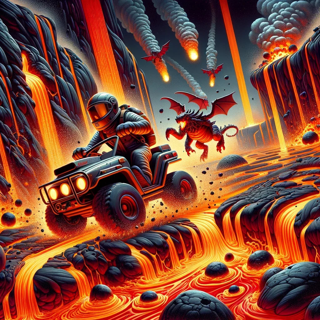 Volcanic Velocity Canvas