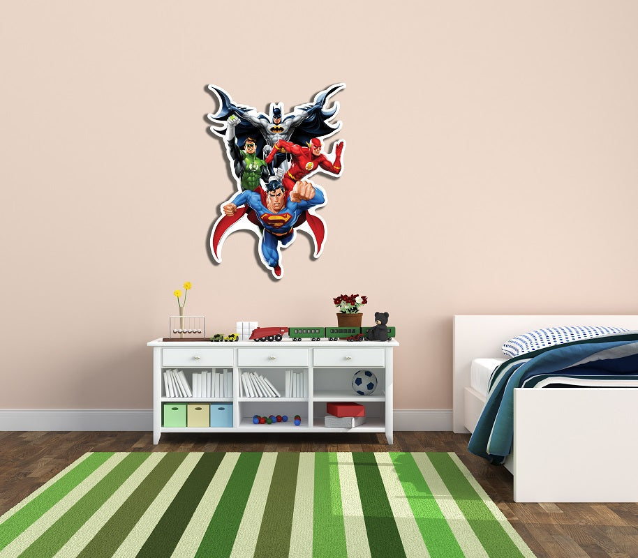 WA013 Justice League JLA Heroes Wall Art Height 81cm