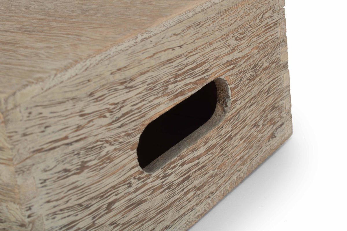 12 Inch Oak Effect Wooden Keepsake Box