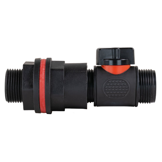 Water Butt Kit 3/4" with 3/4" BSP In-Line Valve and Drill Bit