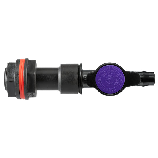 Water Butt Extension Kit 3/4" with 13mm Barb Irrigation Valve and Drill Bit