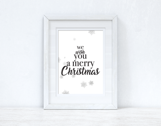 We Wish You A Merry Christmas Seasonal Wall Home Decor Print