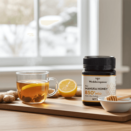 Wedderspoon Raw Manuka Honey 850 MGO (250g) – Unpasteurised High Potency