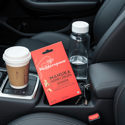 Wedderspoon Mānuka Honey Drops Ginger and Echinacea (20 Drops per box)