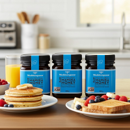 Wedderspoon Raw Manuka Honey KFactor 12 250g Triple Pack