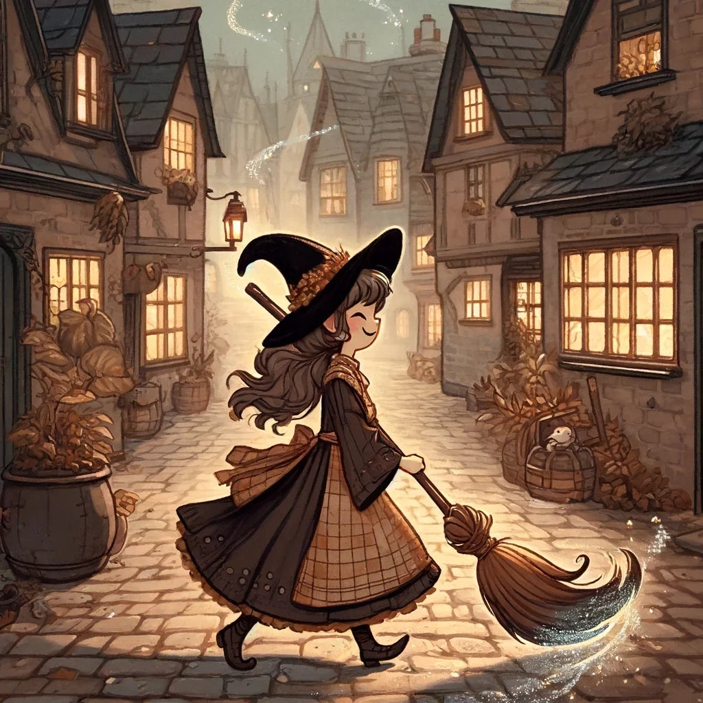 Whimsical Witch Canvas