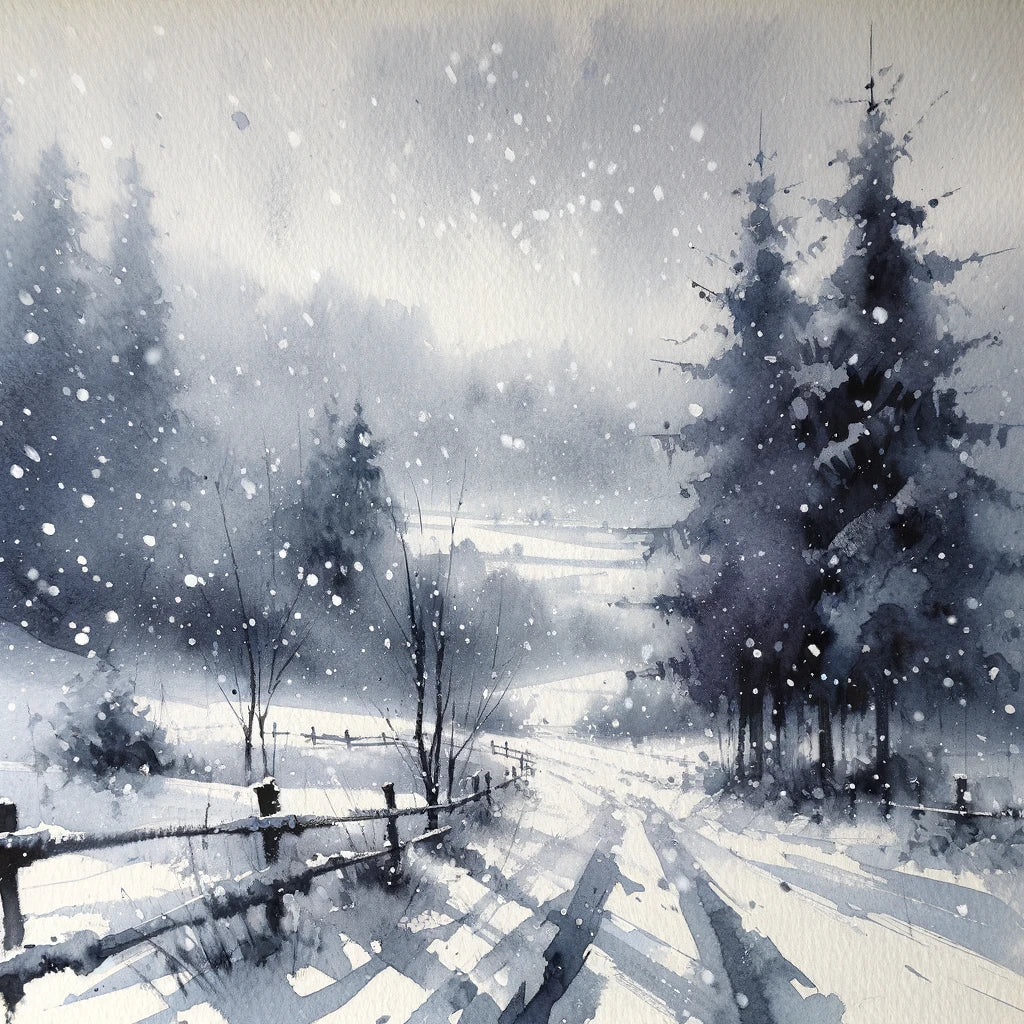Whispering Winter Cotton Cushion