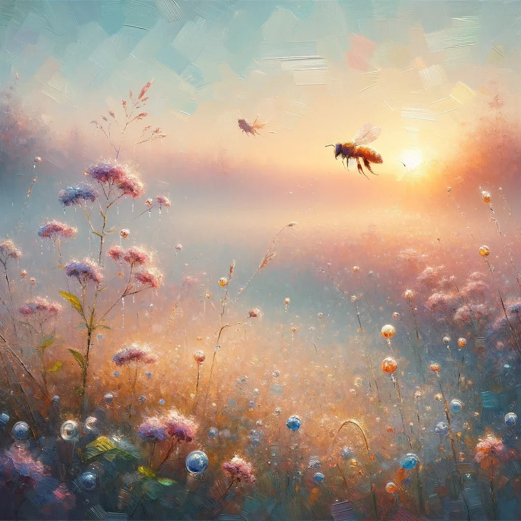 Whispers of Nature Bee Canvas