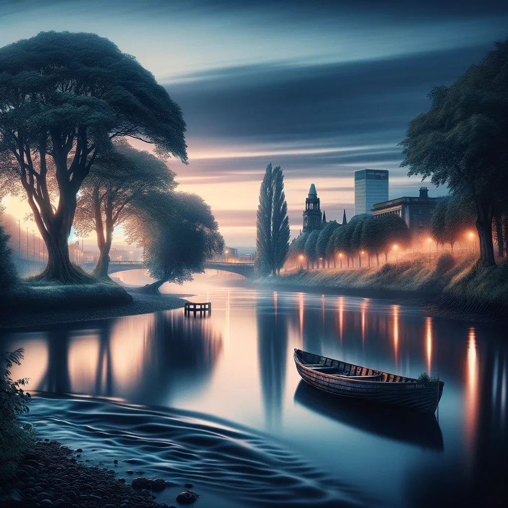 Belfast Whispers of the Lagan Canvas