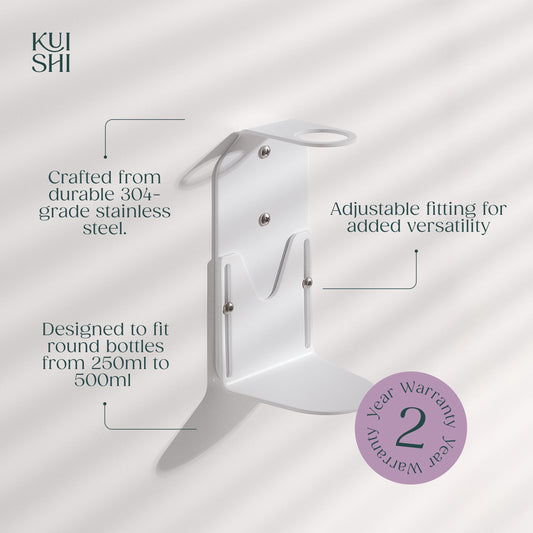 White Single Bottle Holder