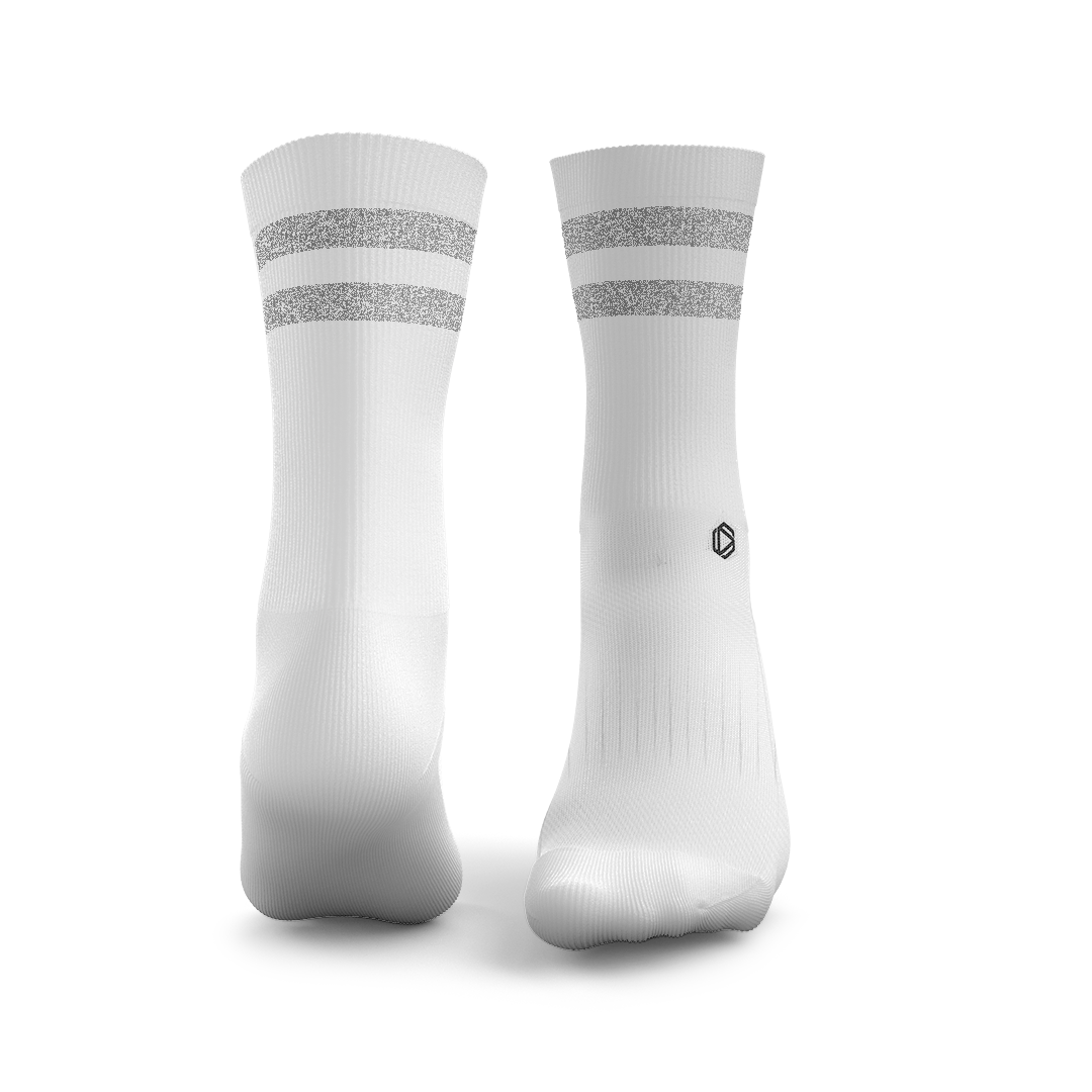 White Reflective 2Stripe