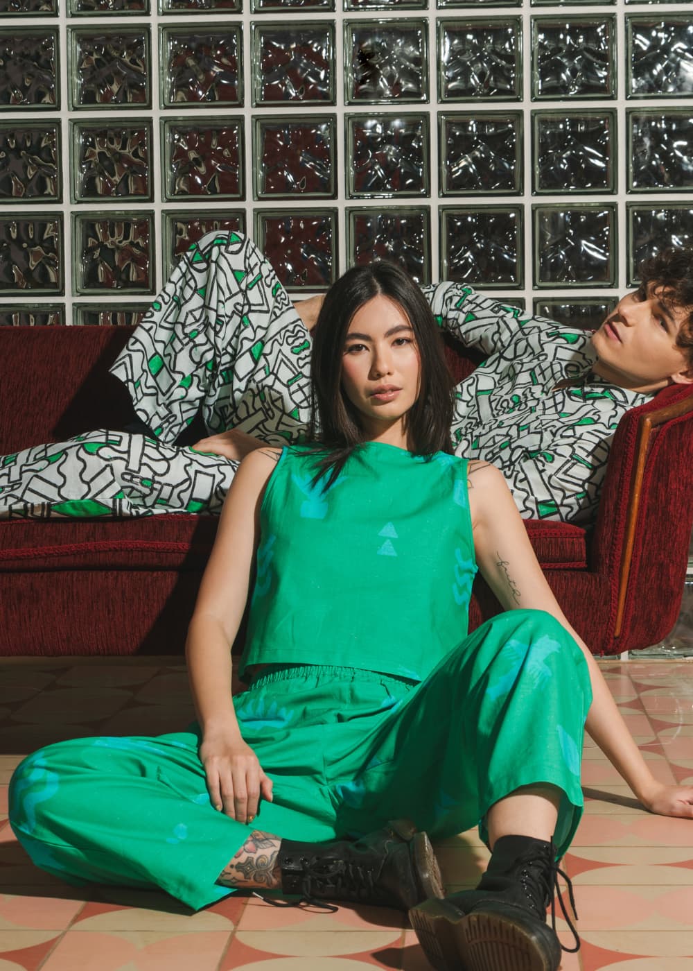 Organic Cotton & Linen Two-Way Tank