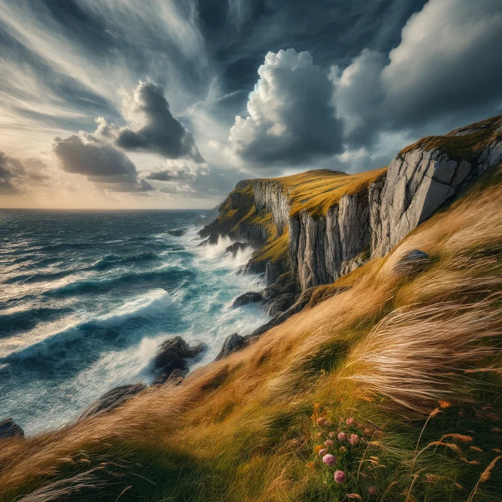Windy Cliffside Canvas
