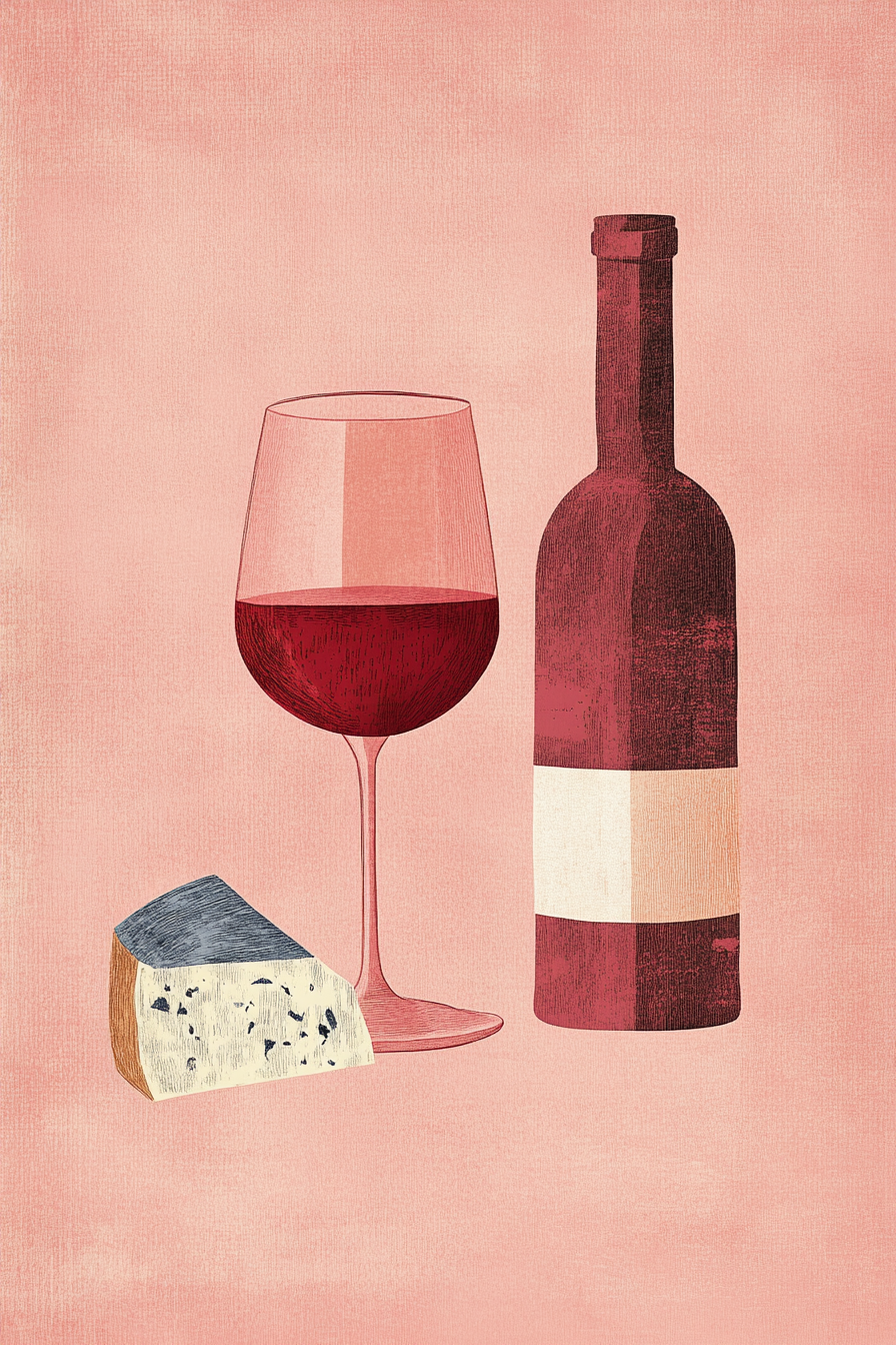 Wine and Cheese Canvas