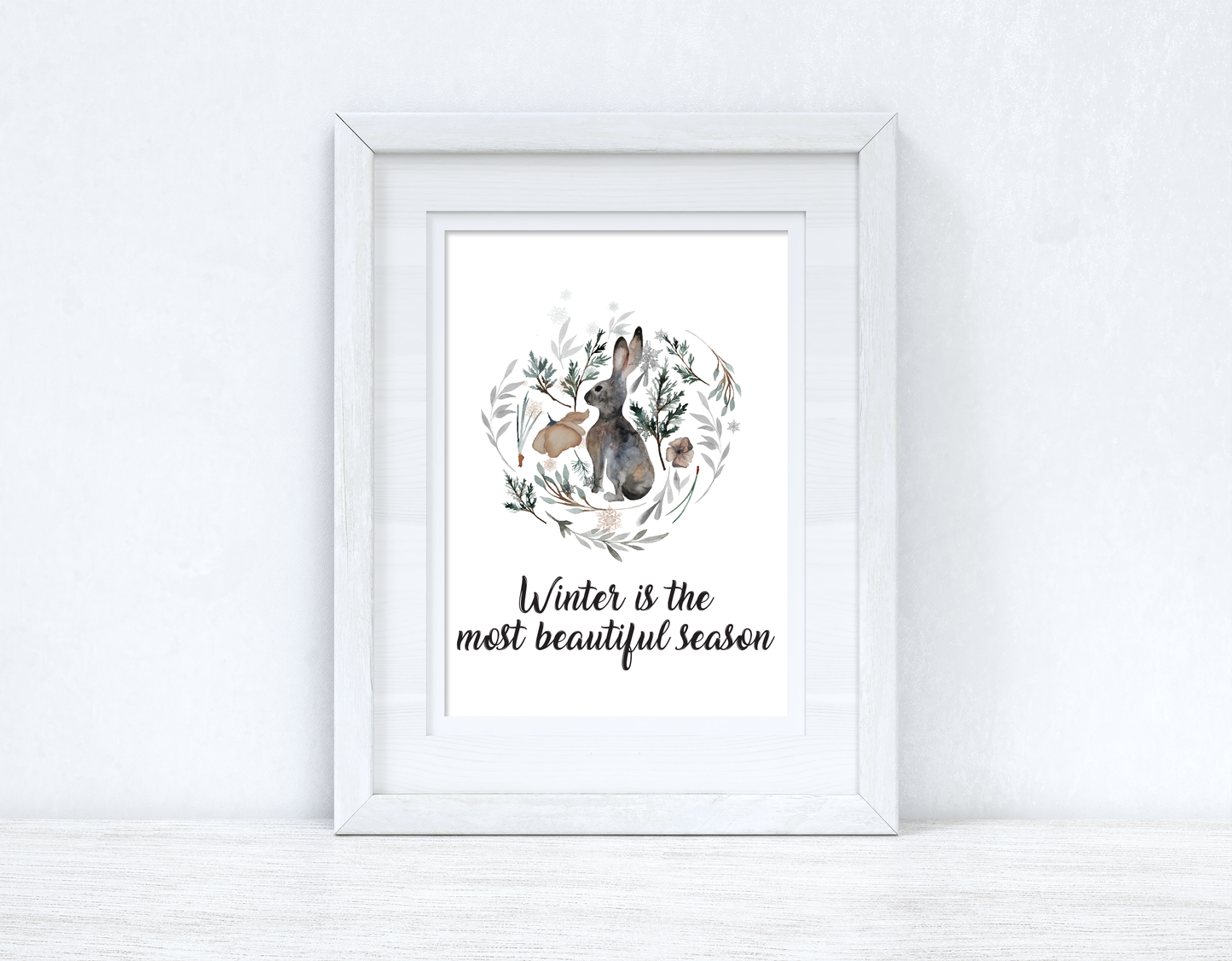 Winter Is The Most Beautiful Season Christmas Seasonal Wall Home Decor Print