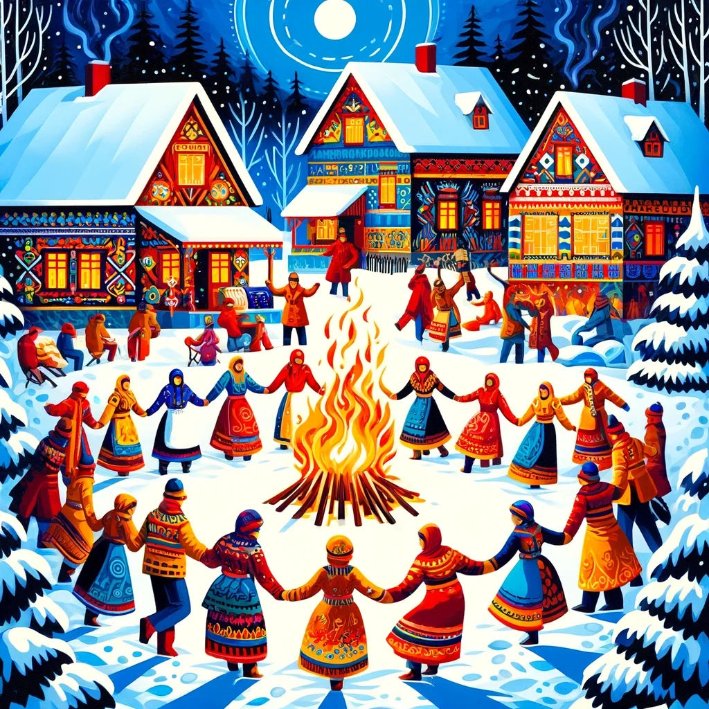 Winter Festival Warmth Cotton Cushion