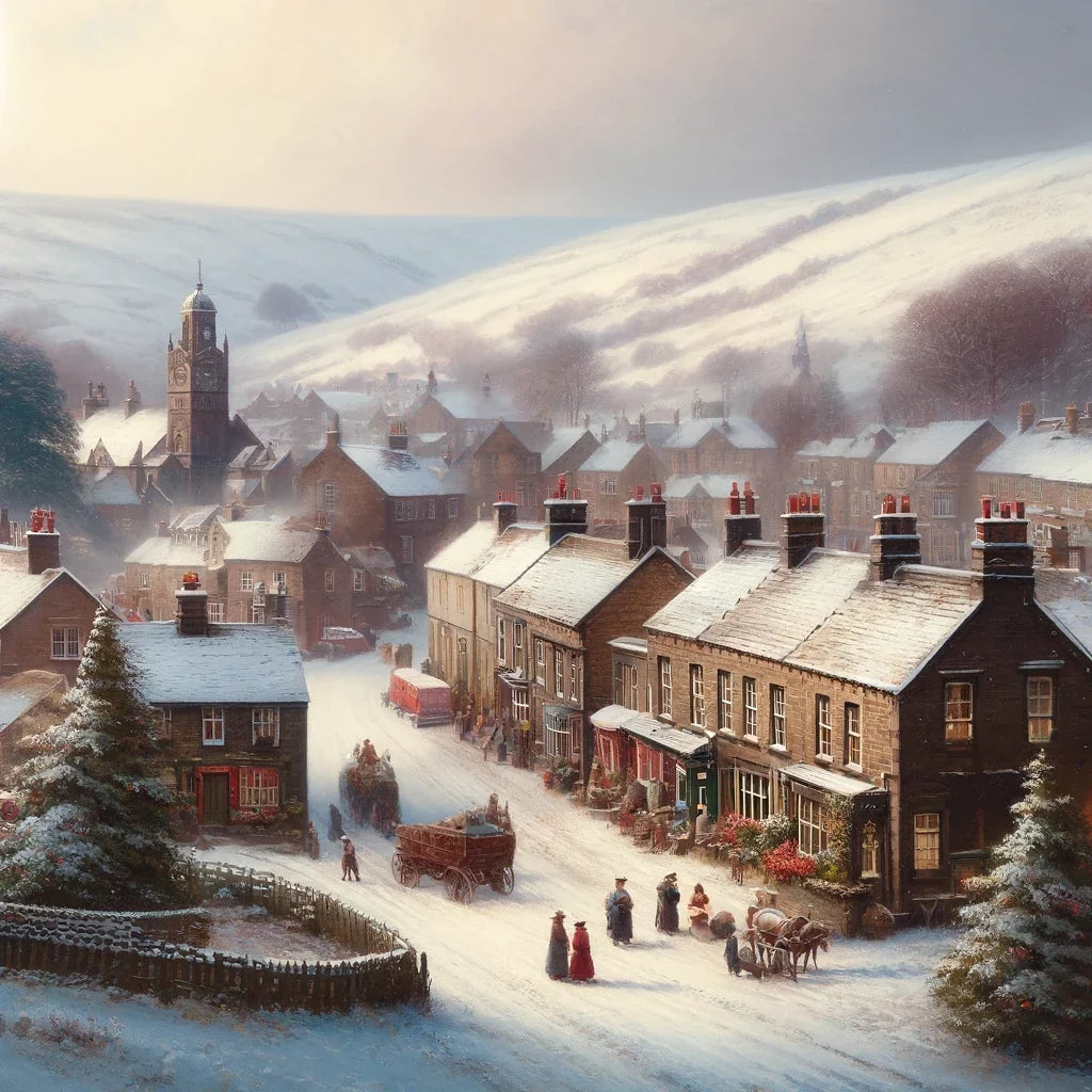 Winter's Day in Wardle Canvas