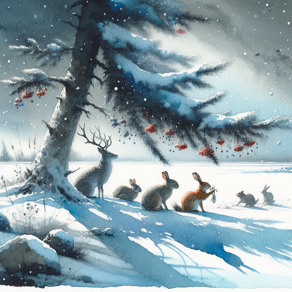Winter's Embrace Festivity Canvas